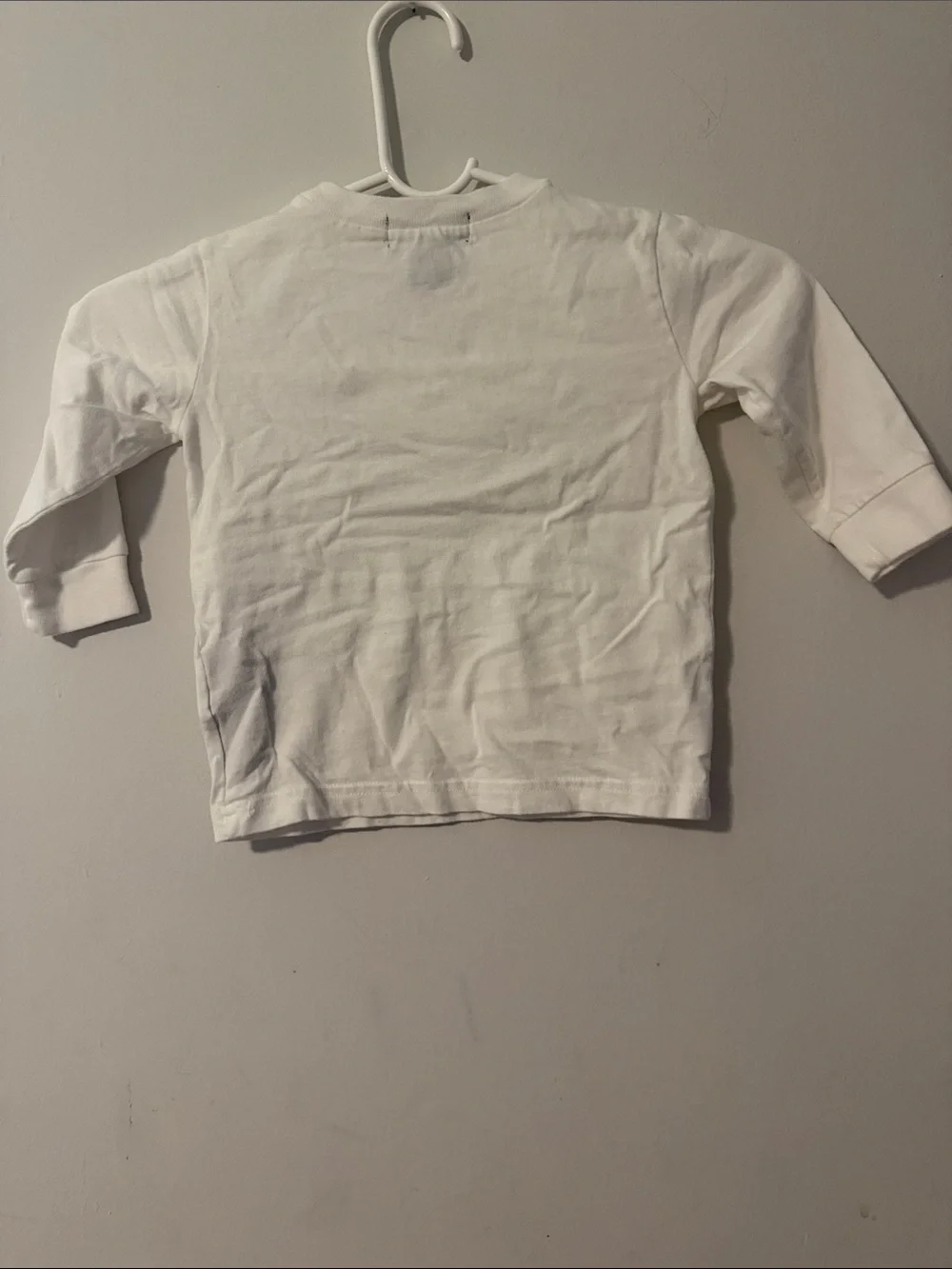 Polo by Ralph Lauren White Long Sleeve Tee with Navy Pony Logo